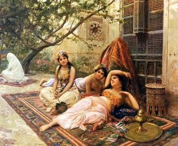 unknow artist Arab or Arabic people and life. Orientalism oil paintings  505 France oil painting art